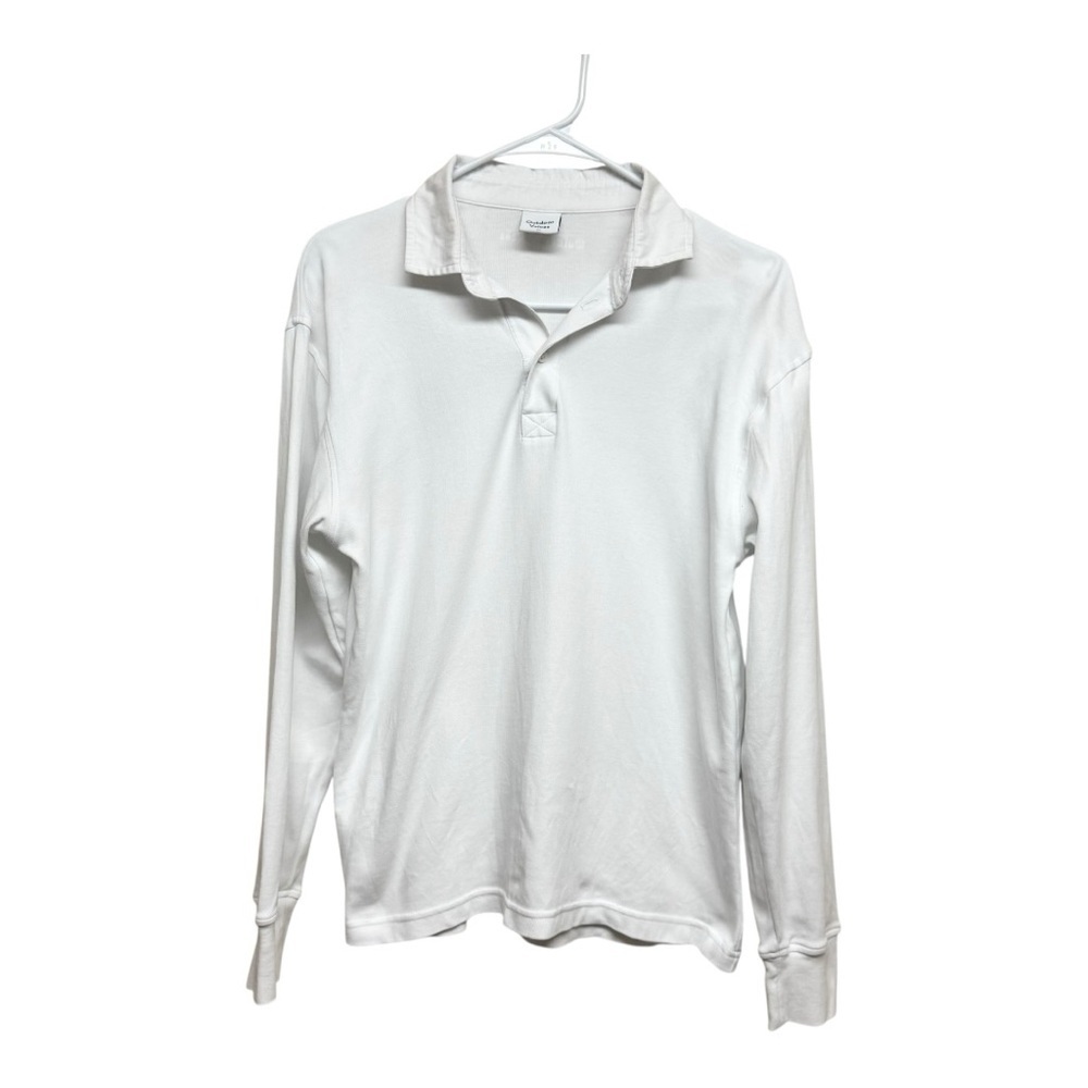 Outdoor Voices Men Rugby Longsleeve
White Large Polo Collared
Cuff Sleeves Sz XS